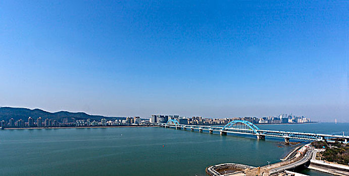 杭州复兴大桥鸟瞰图