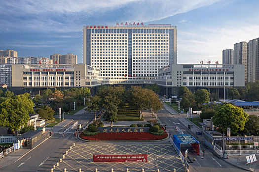 涟水县人民医院的城市建筑与城市风光