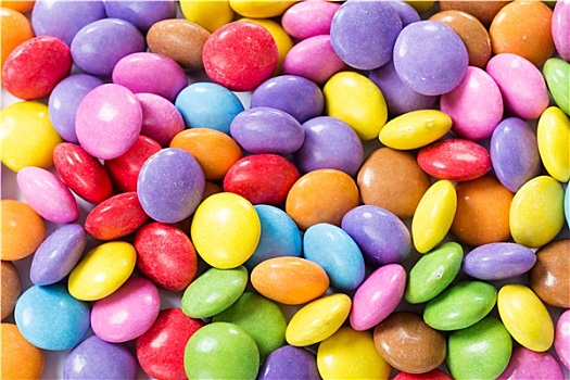 一堆,彩色,糖果