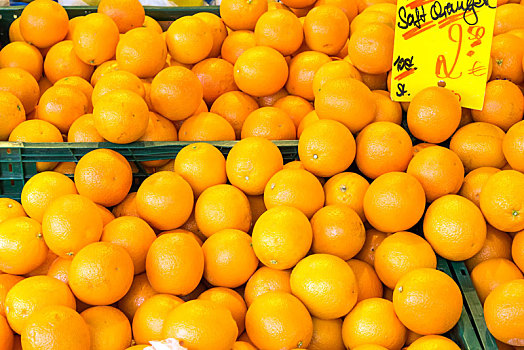 橘子,出售,水果,市场