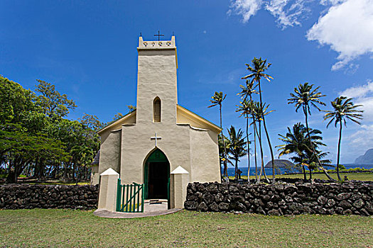 父亲,教堂,半岛,莫洛凯岛,夏威夷