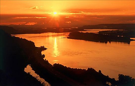 皇冠,哥伦比亚河峡谷国家风景区,俄勒冈,美国