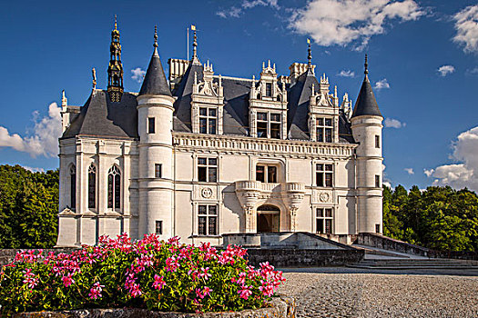 入口,舍农索城堡,卢瓦尔河,法国