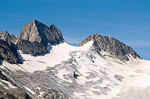冰河,背影,山,伯尔尼阿尔卑斯山,伯尔尼州,瑞士,欧洲