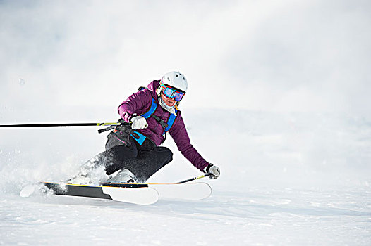 滑雪者,滑雪,雪,斜坡