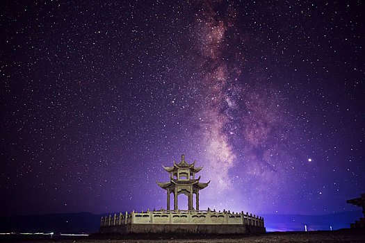 青海湖银河