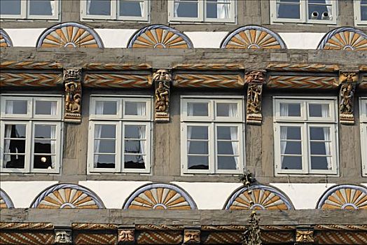 下萨克森,德国,框架,装饰,老城