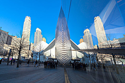 纪念,博物馆,一个,世贸中心,下曼哈顿,纽约,美国