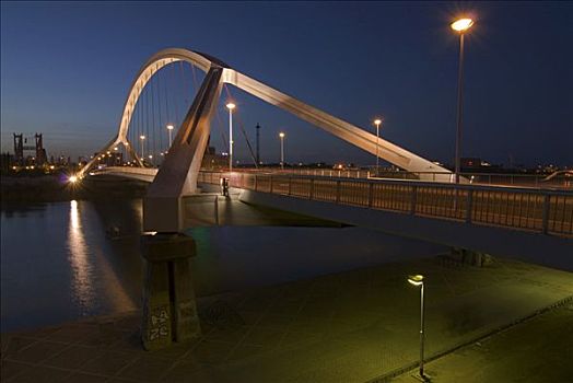 桥,上方,建造,塞维利亚,安达卢西亚,西班牙,欧洲