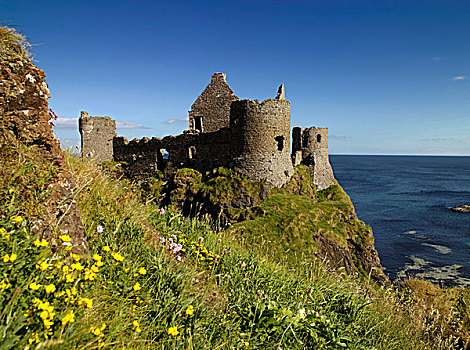 遗址,城堡,山,安特里姆郡,北爱尔兰