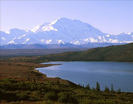 麦金立山,旺湖,德纳里峰,公园,室内