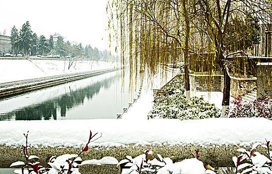 古城雪景