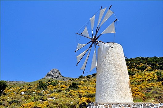 传统,风车,克里特岛,希腊