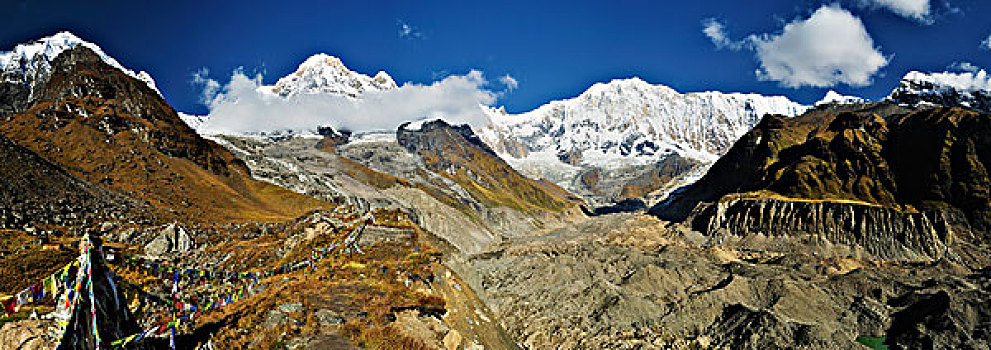 安娜普纳,喜玛拉雅,山脉,露营,保护区,尼泊尔