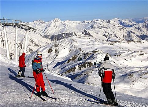 滑雪者,滑雪胜地,法国