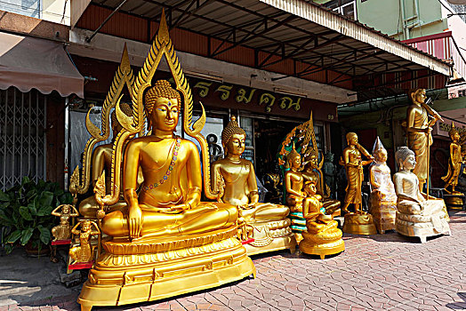 佛像,出售,商业,佛,道路,曼谷,泰国,亚洲