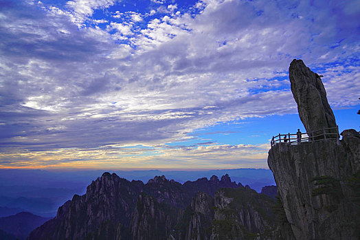 黄山夕阳