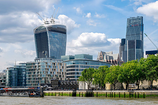 风景,现代建筑,城市,伦敦