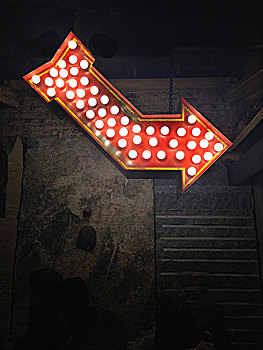 紅色,箭頭,標(biāo)識(shí),方向