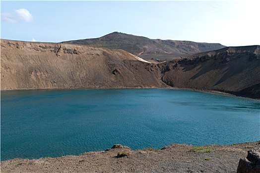 火山湖,冰岛