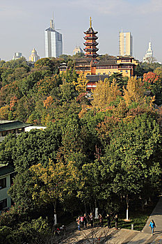 南京鸡鸣寺景色