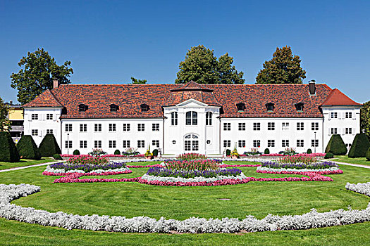 宫廷花园,宫殿,花园,坎普顿,斯瓦比亚,巴伐利亚,德国,欧洲
