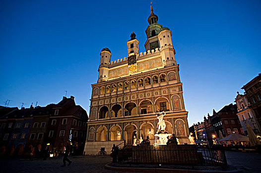 市政厅,市场,波兹南,大波兰区,波兰,欧洲