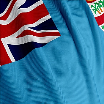 斐济,旗帜,特写