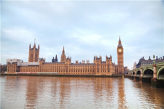 伦敦,钟楼,议会大厦