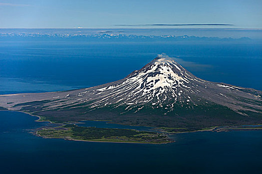 火山,库克海峡,阿拉斯加