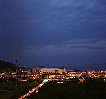 大亚湾核电站夜景