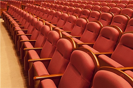 红色,剧院,座椅