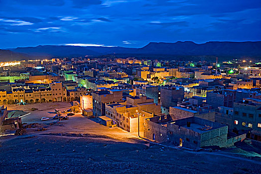 黄昏,城市,南,摩洛哥