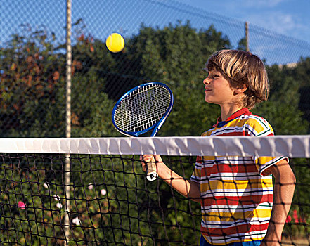 澳大利亚,维多利亚,孩子,玩,网球