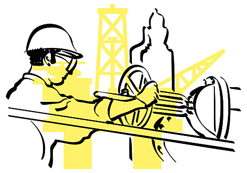 石油工人安全漫画图图片