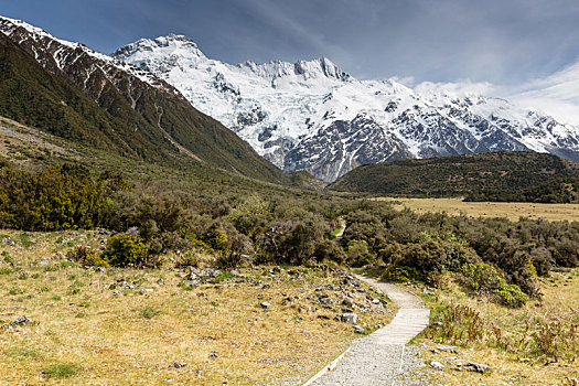 风景,库克山国家公园,新西兰