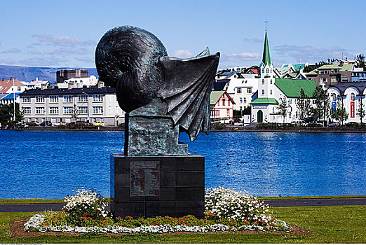 雕塑,雷克雅未克,冰岛