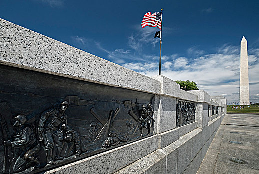 青铜,浅浮雕,世界,战争,纪念,华盛顿纪念碑,华盛顿特区