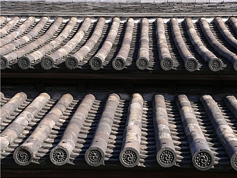 传统,日本,屋顶