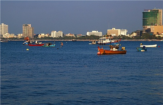 海岸,城市风光