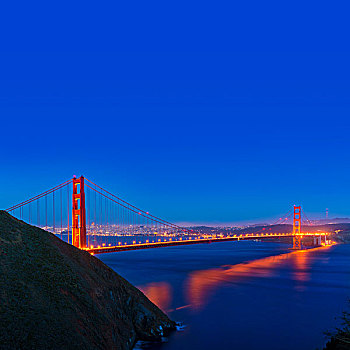 旧金山,金门大桥,日落,加利福尼亚