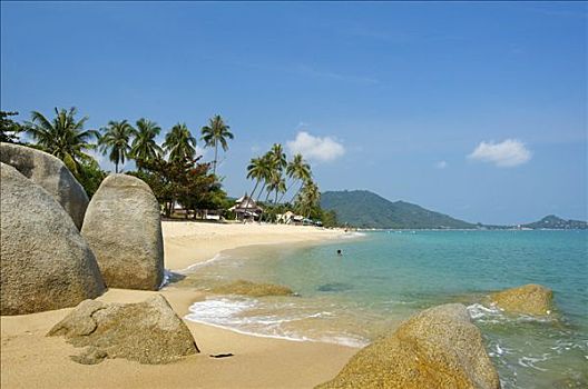 海滩,苏梅岛,泰国