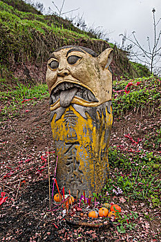 重庆江津隆兴寺,朱羊寺,泰山石敢当