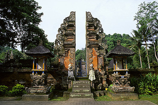 印度尼西亚,巴厘岛,神圣,庙宇,入口