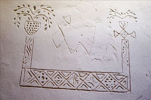 象征,墙壁,加达梅斯,世界遗产,利比亚