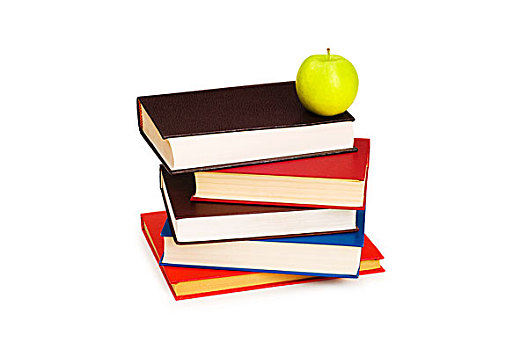 返校,概念,书本,苹果