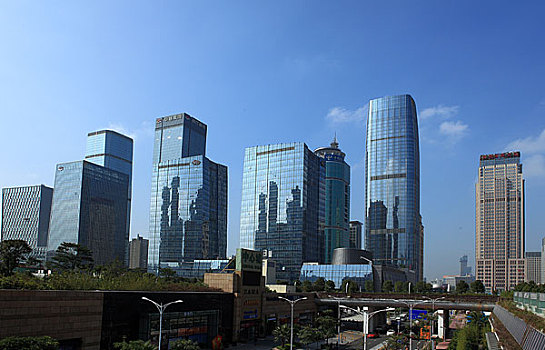 深圳中心区现代建筑