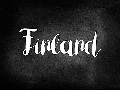 芬兰,书写,黑板