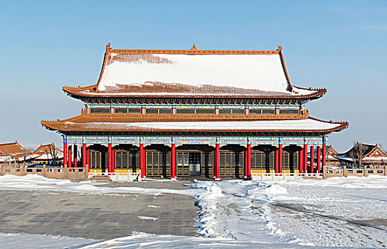 冬季寺庙
