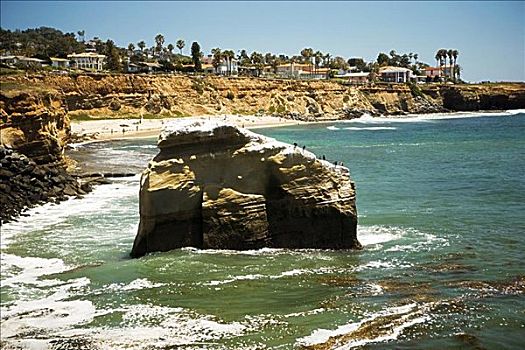 俯拍,岩石构造,圣地亚哥,加利福尼亚,美国